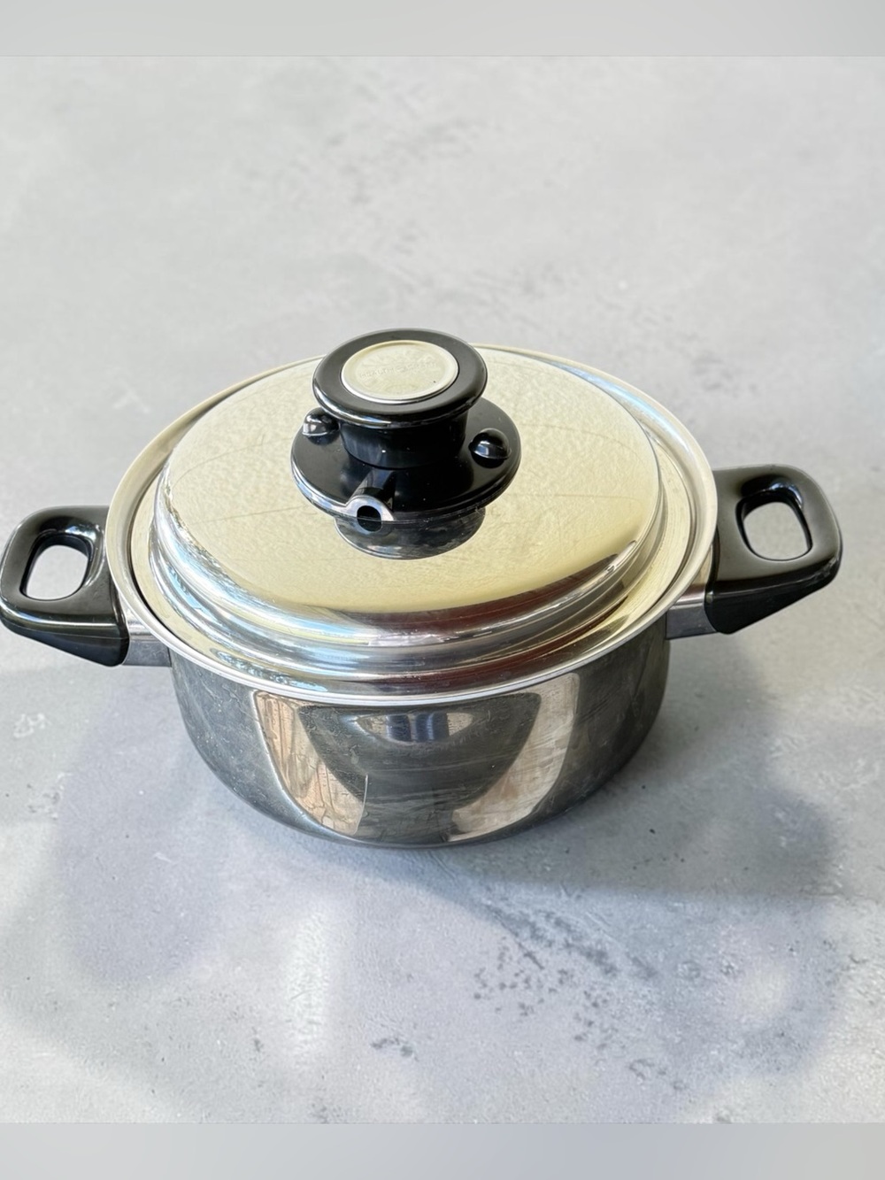 Vintage Health Craft Multi-Ply Stainless Steel Pot w/ Vented Lid 2 QT